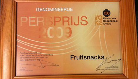 Fruitsnacks is genomineerd voor de Persprijs!