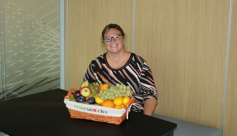 Fruit op het werk bij Arteco in Gent Oost-Vlaanderen
