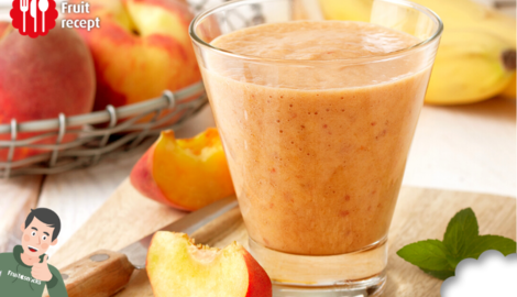 Smoothie pêche et banane