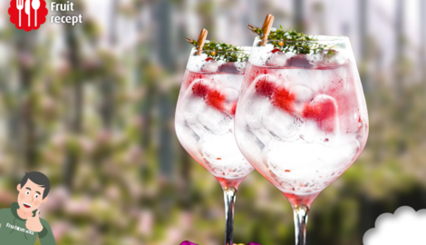 Gin tonic aux framboises