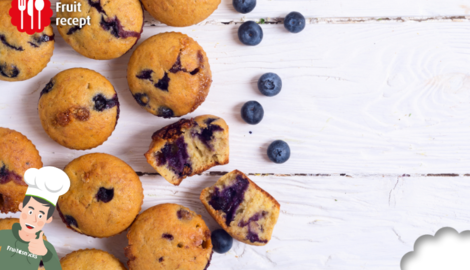 Muffins à la banane et à la myrtille